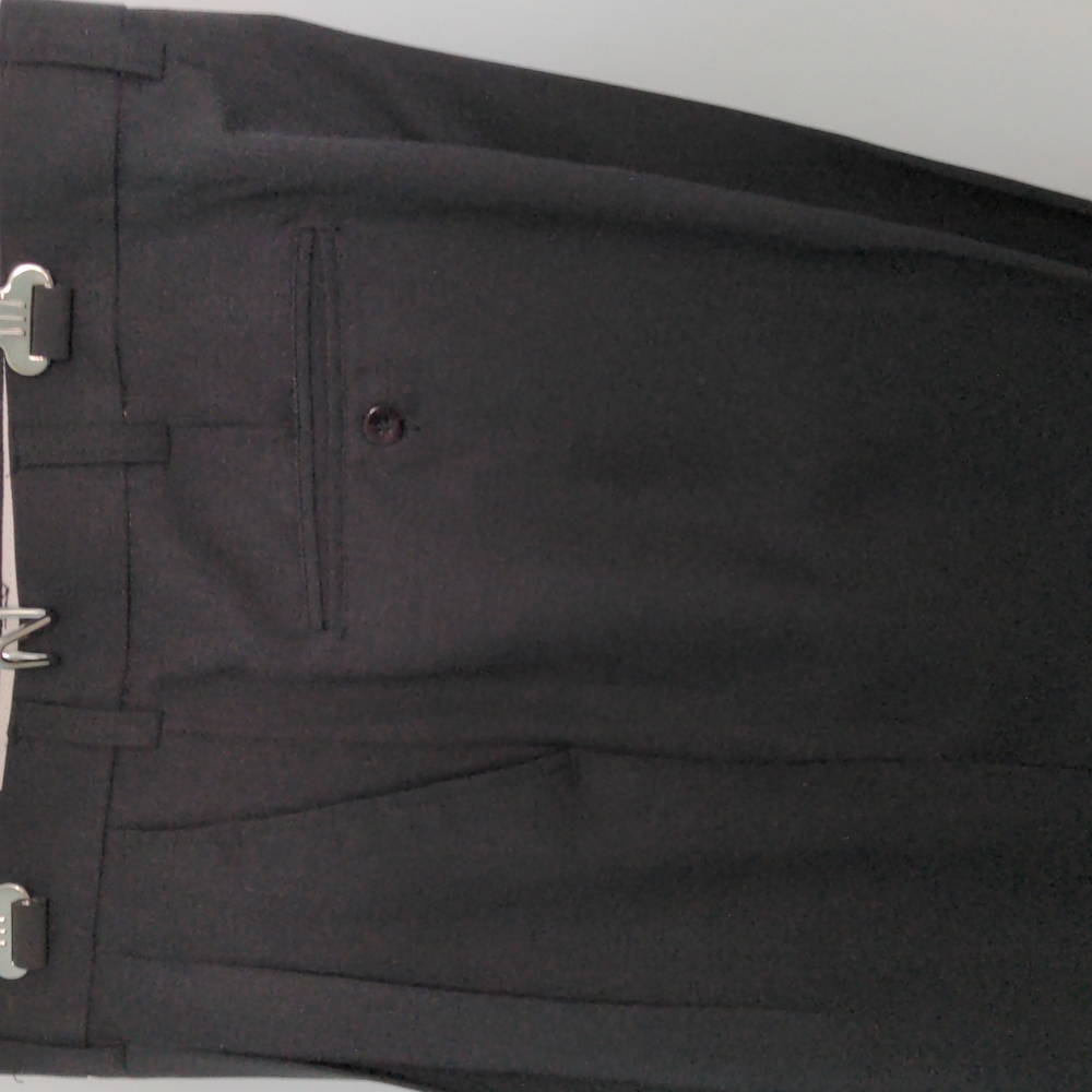 Montique International Men's Black Polyester Size 36 34 with Cuffs